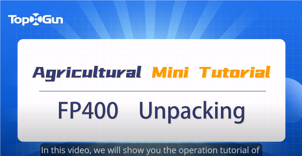 TopXGun Mini Tutorial | FP400 Drone Unpacking & Operation