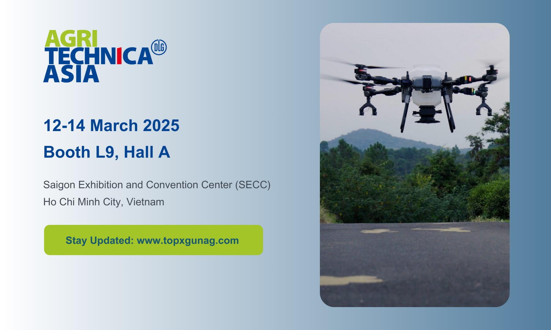 Topxgun to Showcase High-Efficiency Agri-Drones at AGRITECHNICA ASIA 2025 in Vietnam