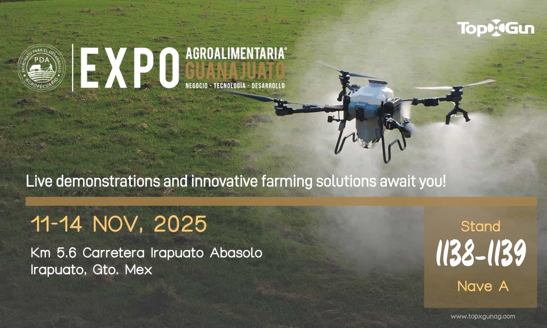 Topxgun will be at Expo Agroalimentaria Guanajuato 2025